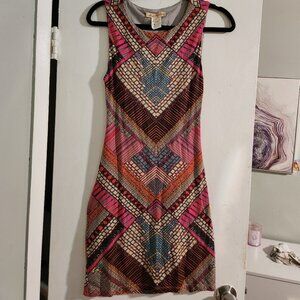 Mara Hoffman Colorful pattern bodycon Dress Size Small Geometric Print